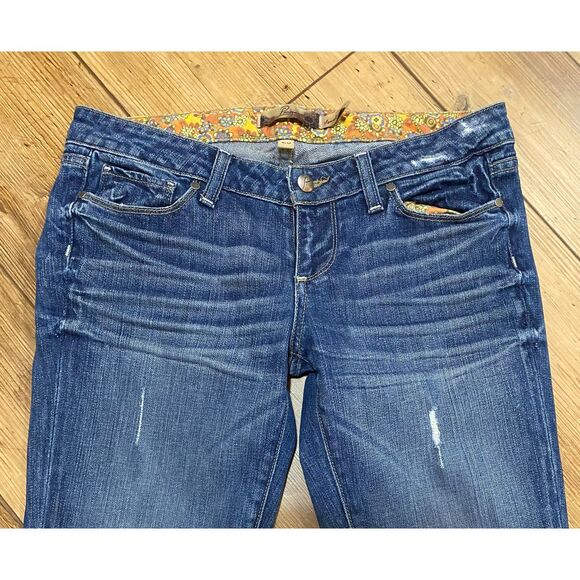 PAIGE Laurel Canyon Blue Jeans Low Rise Boot Cut 29X30 MSRP $229 - Picture 4 of 11